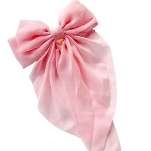 Retro Women Pink Hair Bow